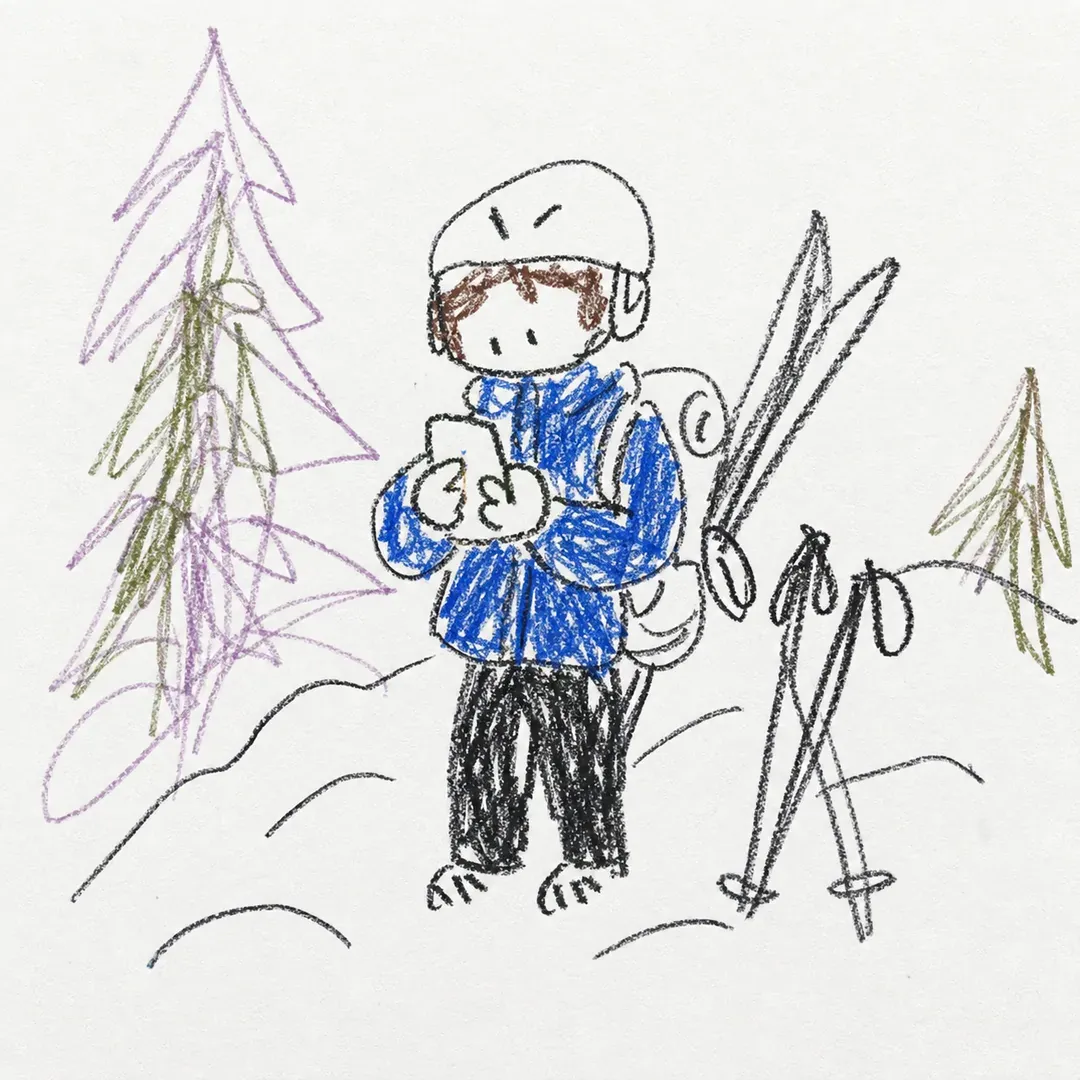 An illustration of an almost-reporter, humbly intimidated